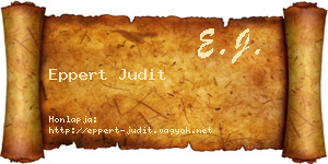 Eppert Judit névjegykártya